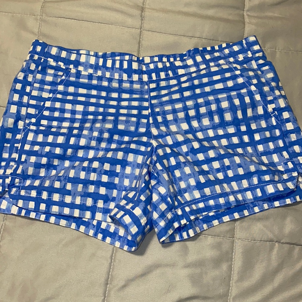 Lilly Pulitzer Blue Plaid Shorts